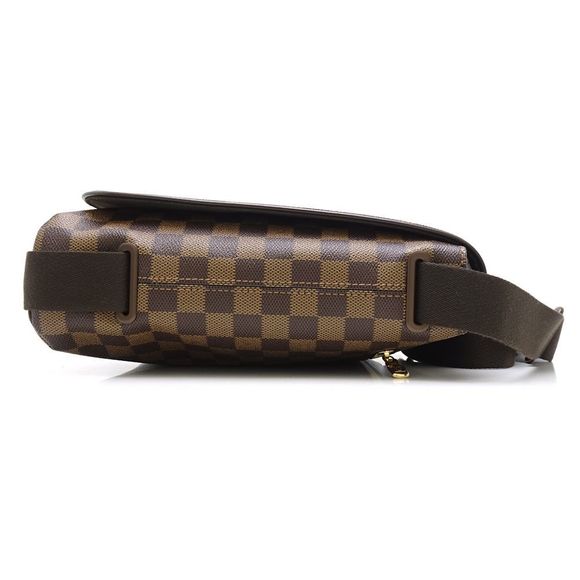 Louis Vuitton Damier Brooklyn MM Ebene Diagonal Shoulder Brown - Picture 2 of 8